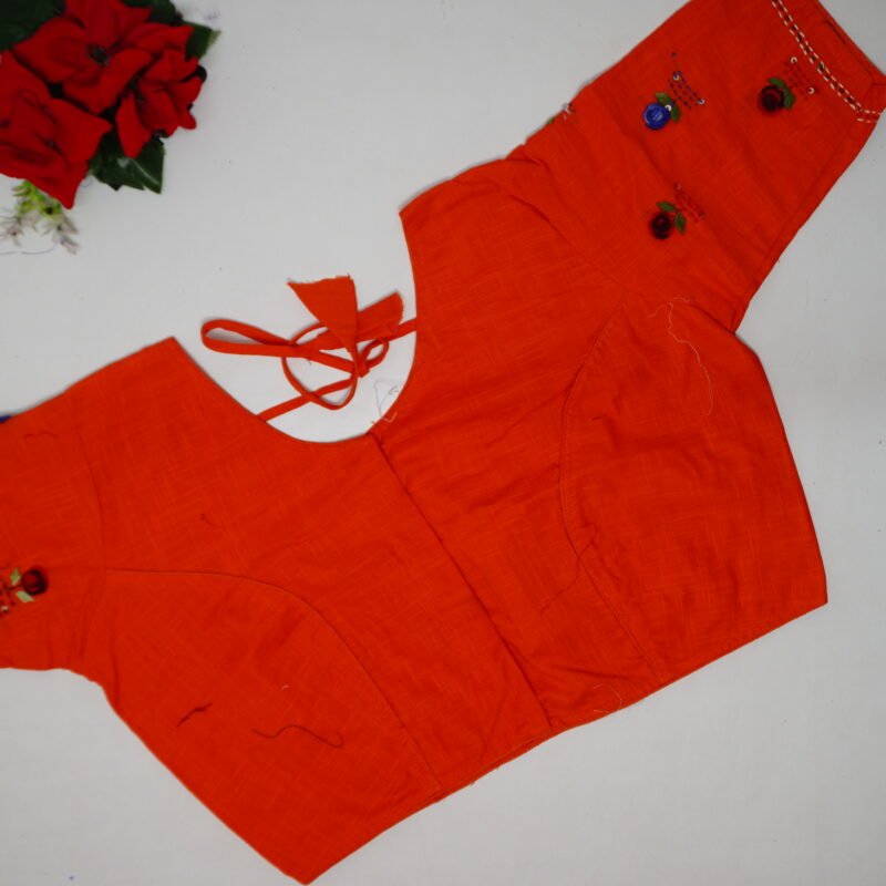 Khadhi Cotton Work Blouses-B028 - Image 3