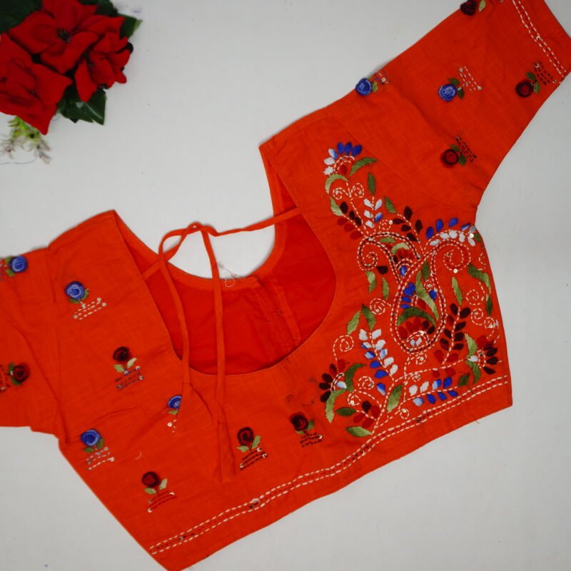 Khadhi Cotton Work Blouses-B028 - Image 2