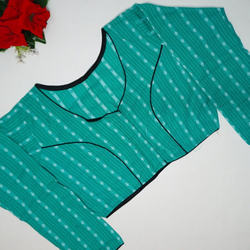 Ajarak Cotton Long Sleave Blouse-B07 - Image 3