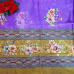 Anupama Crushed Bigg Border Sarees-MB143 - Image 3