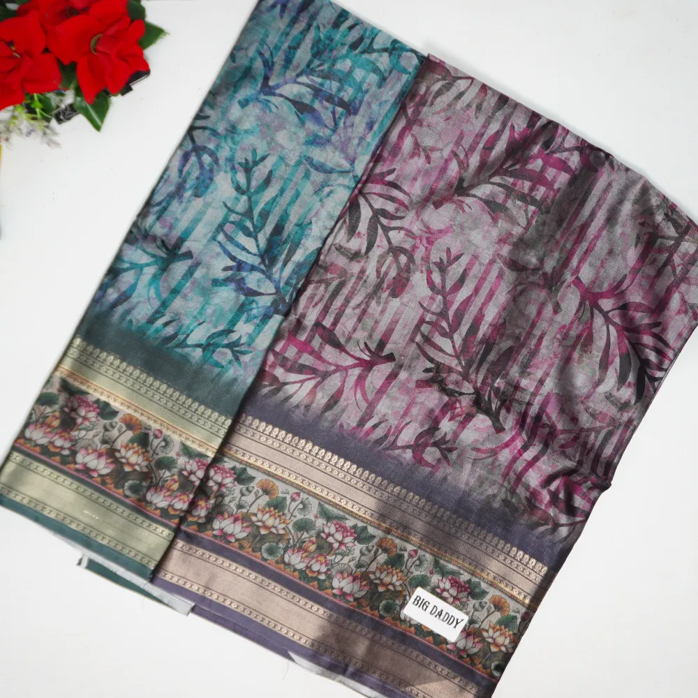 146 (5) Cobra Digital Pattu With Gap Border-MB146 - Image 1