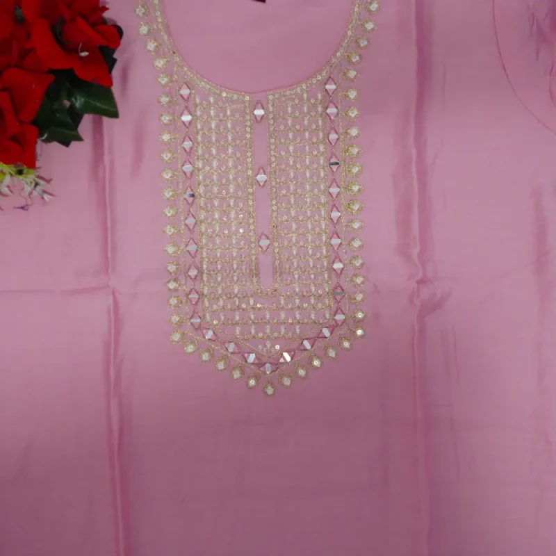 Roman Silk With Tebby Dupatta-MB966 - Image 2