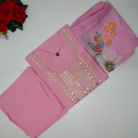 Roman Silk With Tebby Dupatta