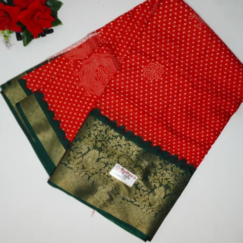 Peacock Bandhini Sarees-MB718(813)