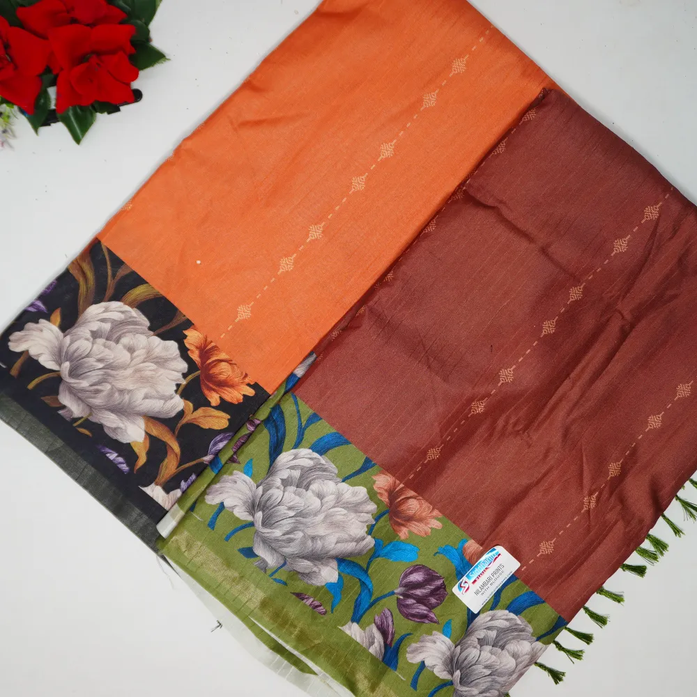 164 (10) Warm Silk Siddhanth Brand Sarees-MB164 - Image 1