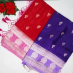 Russain Crape Silk Sarees-MB174