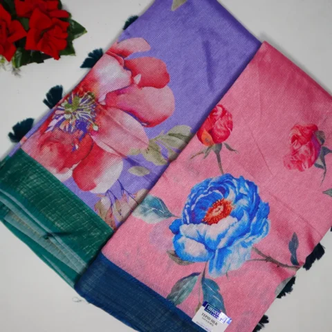 Shreyans Tusser Silk Sarees