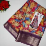 Colour Kalanjali Digital Silk Sarees-MB179 - Image 4