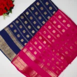 Russain Crape Silk Sarees-MB183