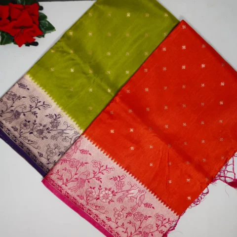 Pure Russian Crape Silk Sarees -MB553(184)