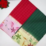 Pure Dola Hand Bresh Paint Sarees-MB187
