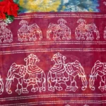 Muslin Silk In Bathic Sarees-MB188 - Image 3