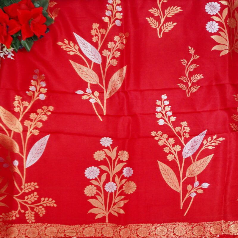 Pure Handloom Raw Mango Sarees-MB547(191) - Image 3
