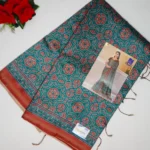 Ajrakh Silk Sarees-MB192 - Image 4