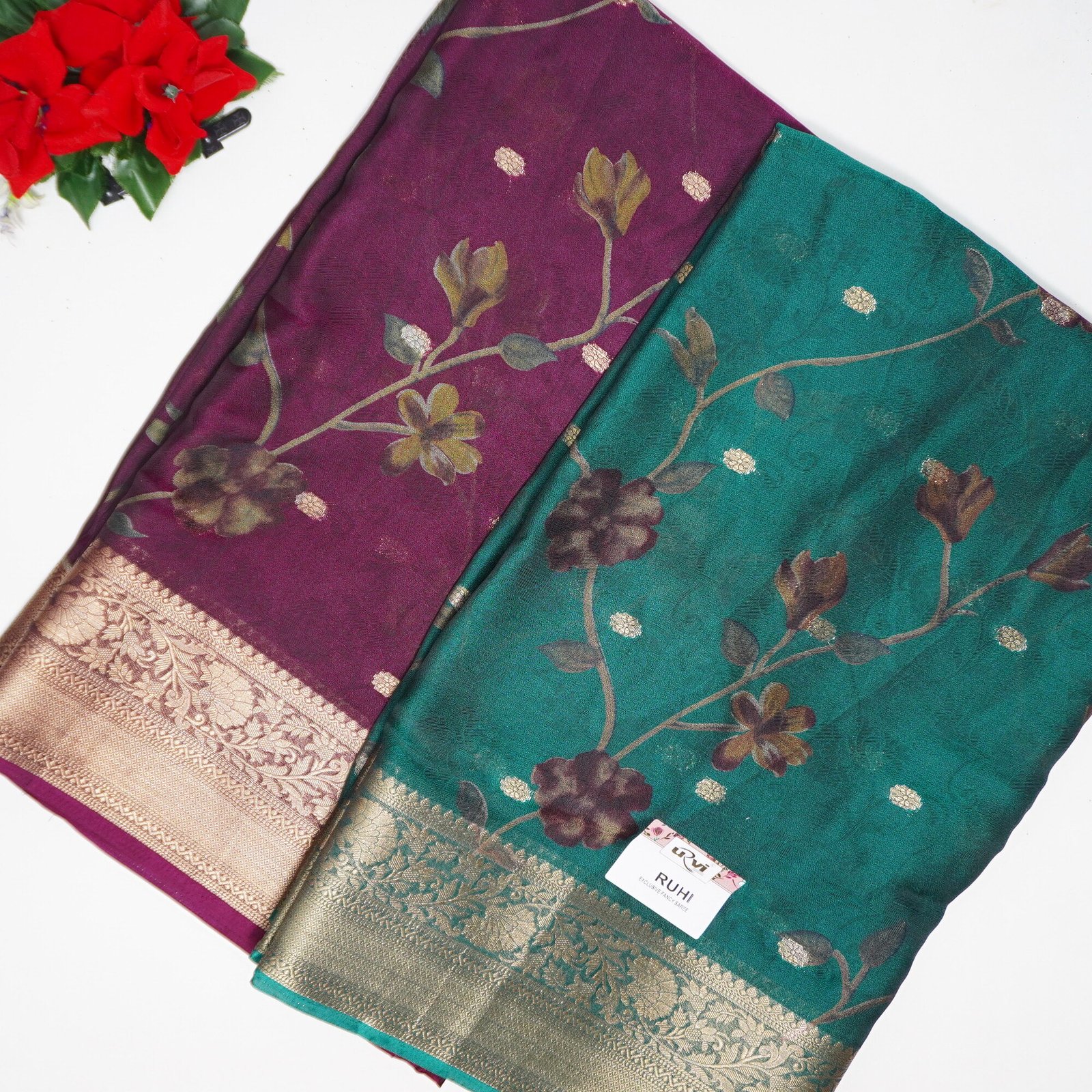 193 (9) Honey Silk Sarees-MB193 - Image 1