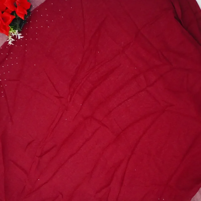 Georgette Silk With Silver Viscose Border -MB334(300) - Image 2