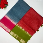 Mangalagiri Checkes Fancy Sarees -MB304