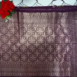Handloom Raw Mango With Small Flower Designs -MB310 (324) - Image 2