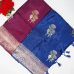 Handloom Raw Mango With Small Flower Designs -MB310 (324)