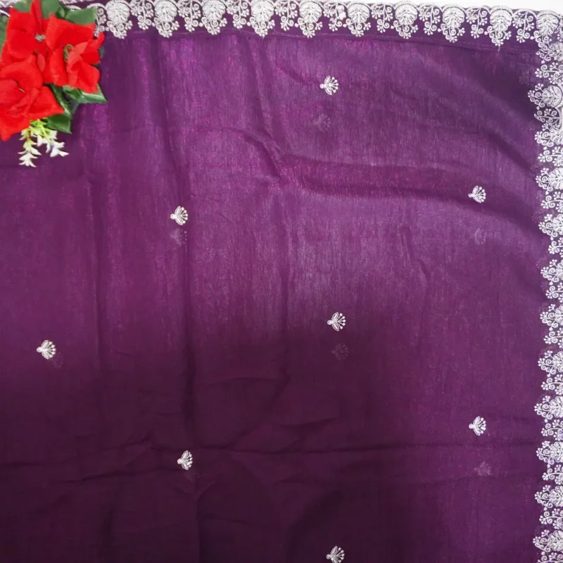 Velvet Space Lehengas Multi embroidery -MB312 (Half sarees) - Image 2