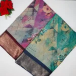 Multi Colour Rachana Crushed Sarees-MB321