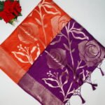 Handloom Raw Mango With Small Flower Designs -MB324
