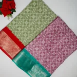 Pocham Plli Dola Crushed Sarees -MB325