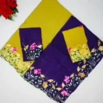 Space Silk With Embroidery Work Sarees-MB361