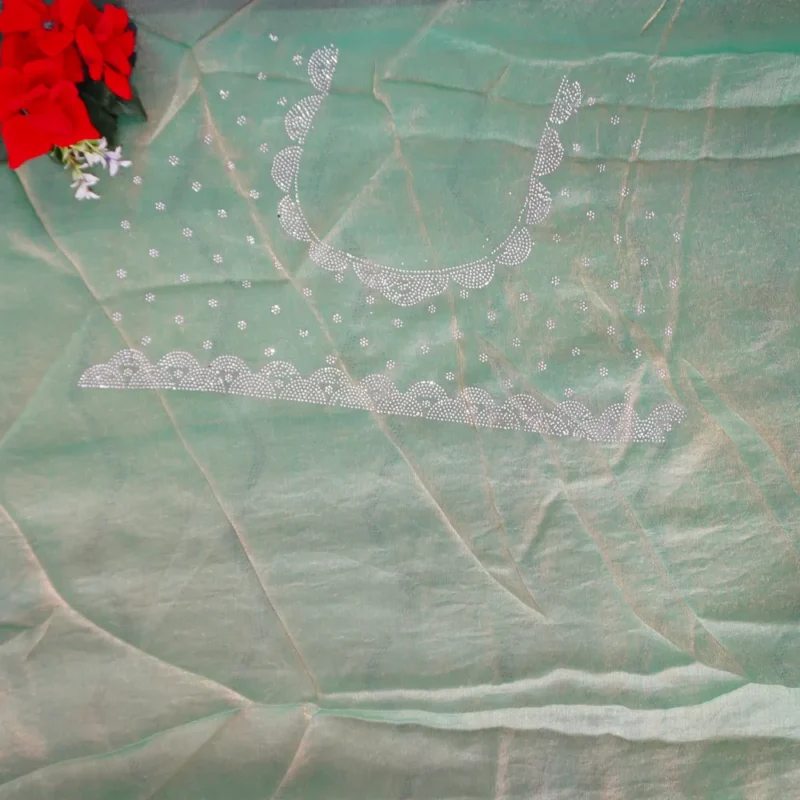 Space Silk With Stone Work Sarees-MB330(368) - Image 2