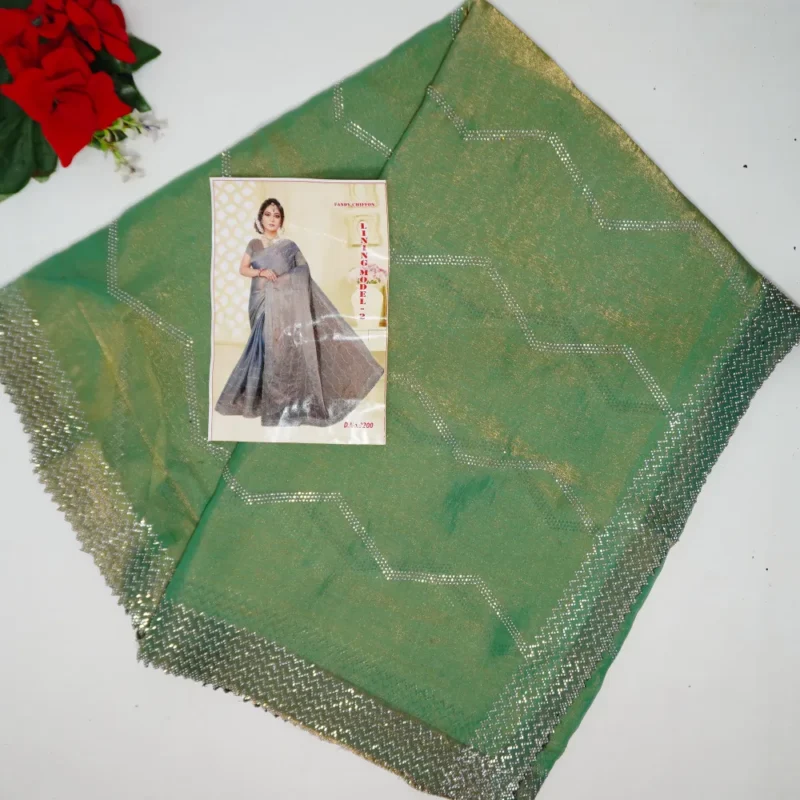 Space Silk With Stone Work Sarees-MB330(368) - Image 4