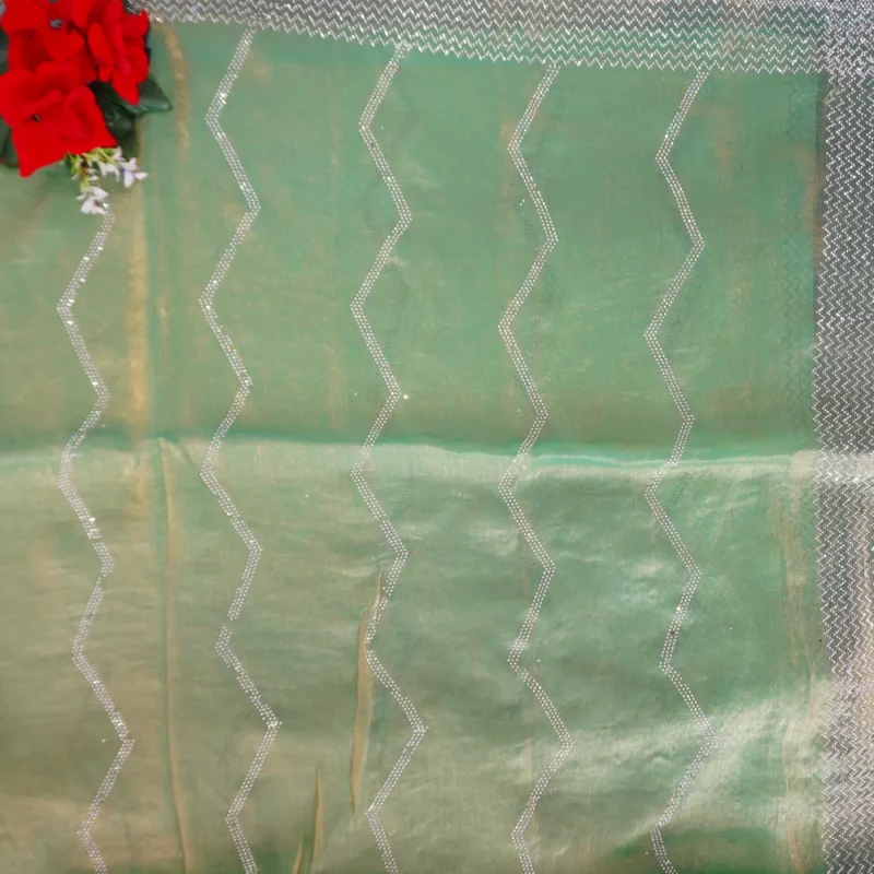 Space Silk With Stone Work Sarees-MB330(368) - Image 3