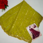 Heavy Work Space Silk Sarees-MB371 - Image 4