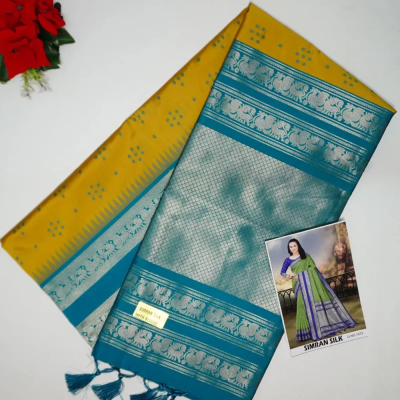 Narayana Peta Pattu Sarees-MB374 - Image 4