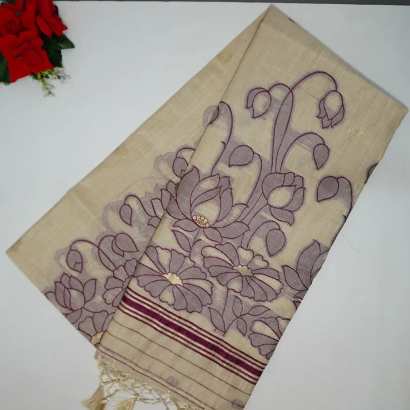 Pure Khadhi Silk In Designer Sarees-MB329(375) - Image 4
