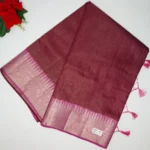 Wintage Checks Basic Raw Mango Sarees-MB378 - Image 4
