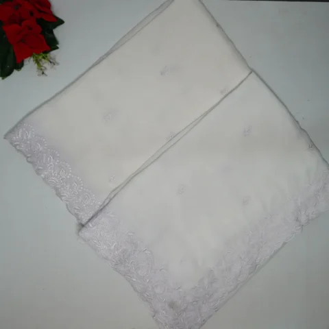 White Snowfall Sarees (Christmas Spl)-MB328(383)