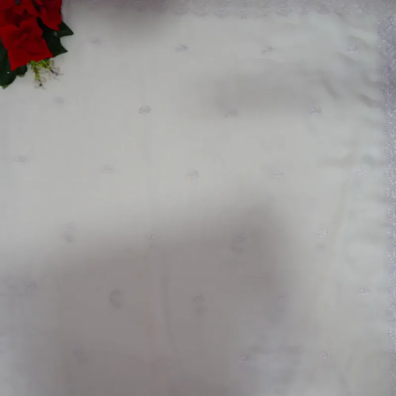 White Snowfall Sarees (Christmas Spl)-MB328(383) - Image 3
