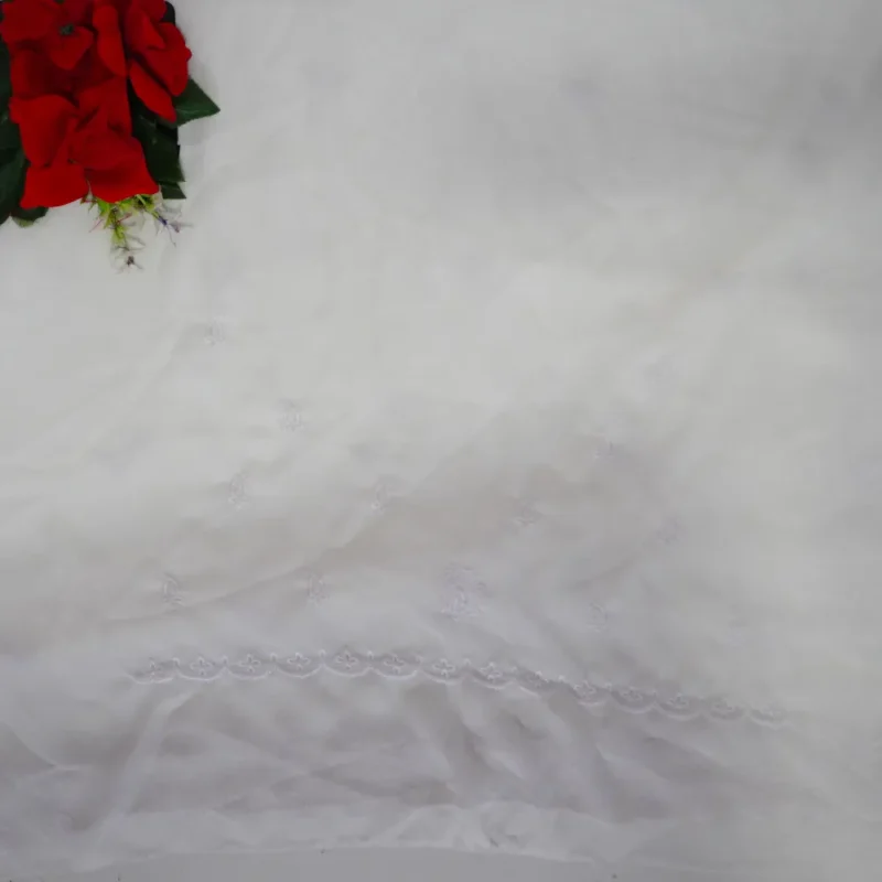 White Snowfall Sarees (Christmas Spl)-MB328(383) - Image 2