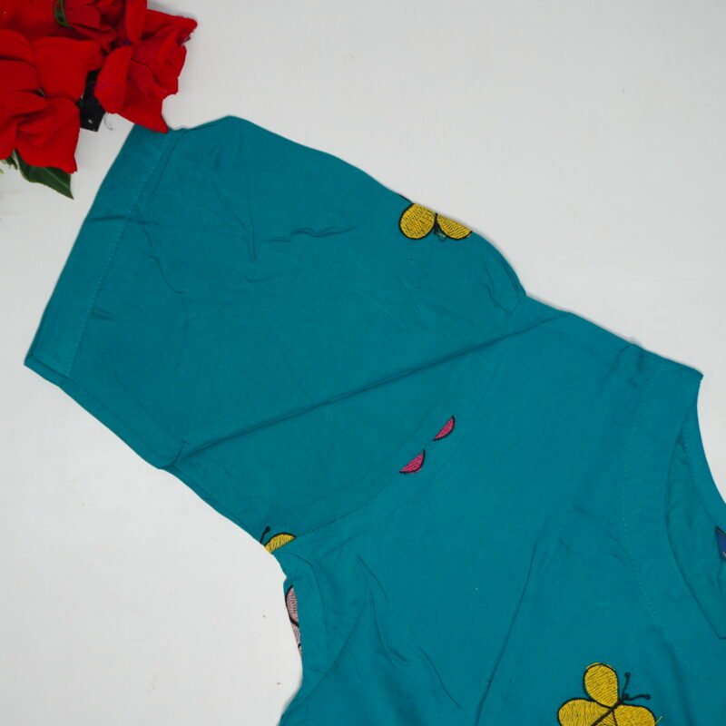 Butterfly Work Rayon Umbrella Cut Tops-MB387(M-XXL) - Image 2