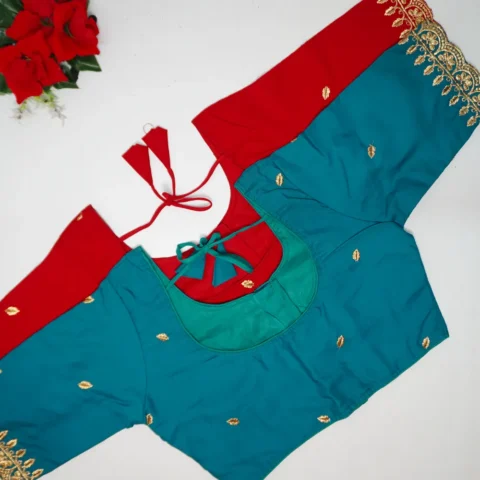 Cotton Designer Cut Work Blouses-B013