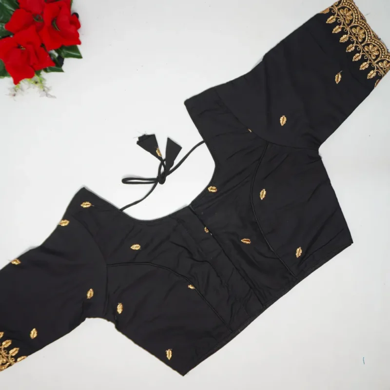 Cotton Designer Cut Work Blouses-B013 - Image 2