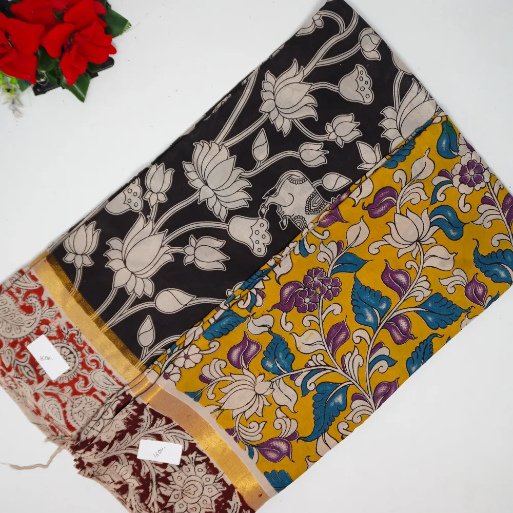 M006 (8) Mangalagiri Nizam Border Sarees-M006 - Image 1