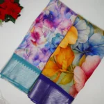 Pure Handloom Mangalagiri Digital Pattu Sarees-M007