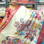 Dola Digital Kalamkari (Peacock Pallu)-MB711