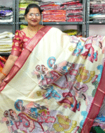 Dola Digital Kalamkari (Peacock Pallu)-MB711