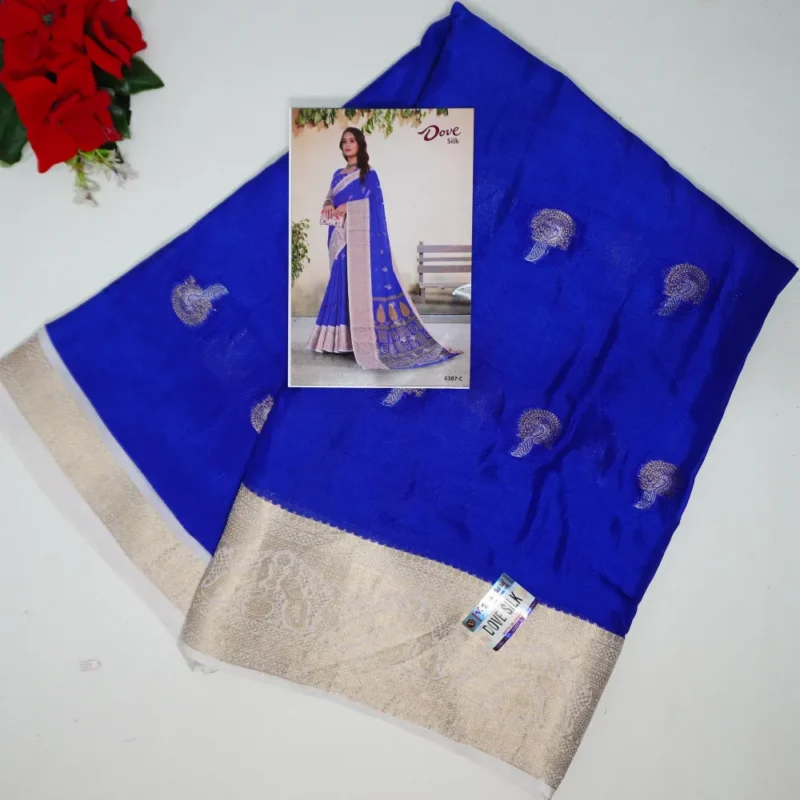 Dove Silk With allover Butties -MB551(414) - Image 4