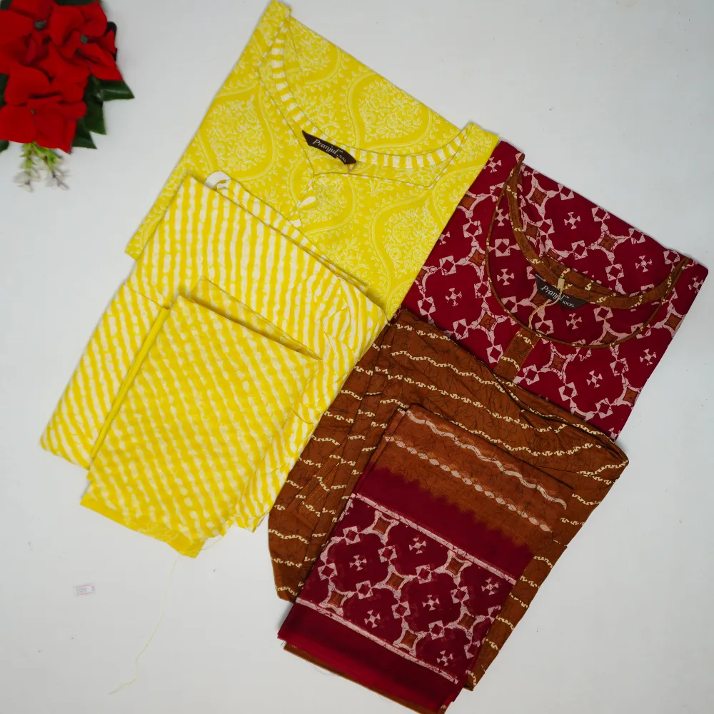 425 (2) Pranjul Brand Cotton Dresses-MB425(XXXL-46) - Image 1