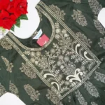 Masleeen Silk 3Peace Set Dreses(Green Special)-MB426(M-XXL) - Image 2