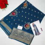 Pure Chinon Silk Sarees-MB434 - Image 4