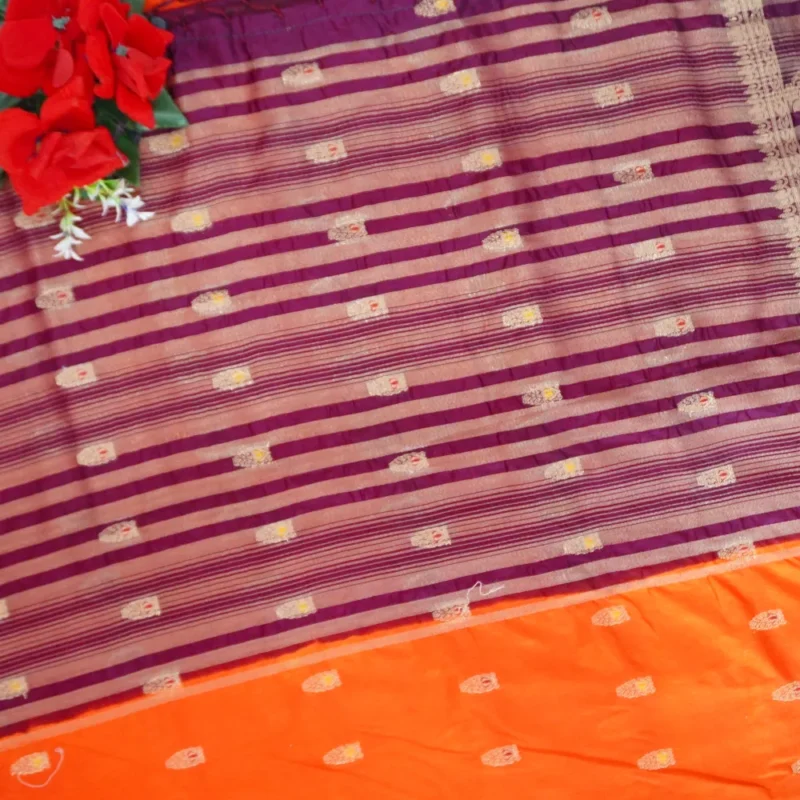 Basic Raw Mango With Pattu Border-MB549(435) - Image 3